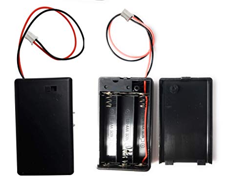 Battery Holder – 3 AAA Battery Case with JST-PH Plug (Non-Locking) – Triple AAA Battery Holder for Arduino, Lilypad Circuits, Cosplay, Costumes and Decorations - Set of 2 - size: 3 AAA 4.5 Volt - PH Plug