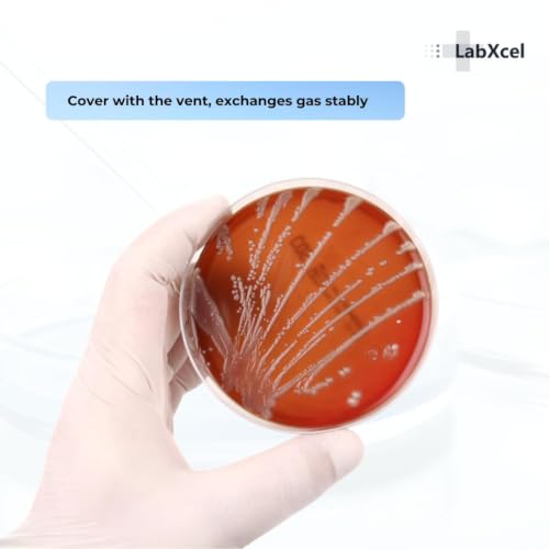 50 Pack Small Petri Dishes with Lids 55x15 mm Clear Plastic Dishes Vented Transparent Polystyrene Sample Containers for Classroom Educational Activities and General Laboratory Use