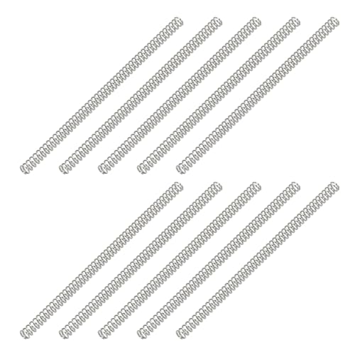 PATIKIL Compression Spring 0.3mm Wire Dia x 2mm OD x 40mm L SUS304 10Pcs - size: 0.3x2x40mm