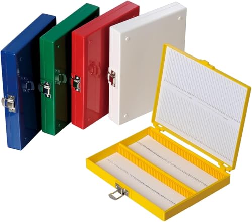Microscope Slide Box, 100-Place, Foam Liner, 10 Pcs - size: Foam Lining