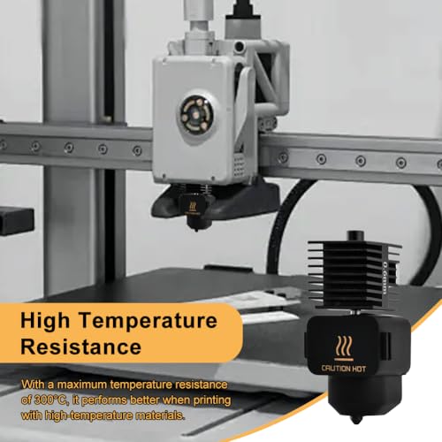for Bamboo Lab A1/A1 Mini 0.6mm Hotend,3D Printer Accessories Heating Block Replacement High Temp&Fast Speed Hardened Steel Nozzle,Assembled Extruder Hot End Kit with Silicone Sock