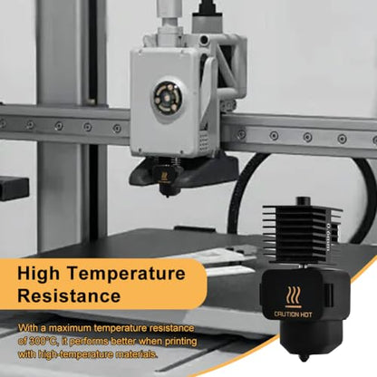 for Bamboo Lab A1/A1 Mini 0.6mm Hotend,3D Printer Accessories Heating Block Replacement High Temp&Fast Speed Hardened Steel Nozzle,Assembled Extruder Hot End Kit with Silicone Sock