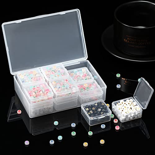 13 Pack Small Plastic Bead Organizers with Clear Case, 1.5 x 1.5 x 0.7 Inch - size: 1.5 x 1.5 x 0.7 Inch