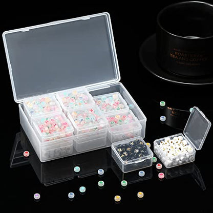 13 Pack Small Plastic Bead Organizers with Clear Case, 1.5 x 1.5 x 0.7 Inch - size: 1.5 x 1.5 x 0.7 Inch