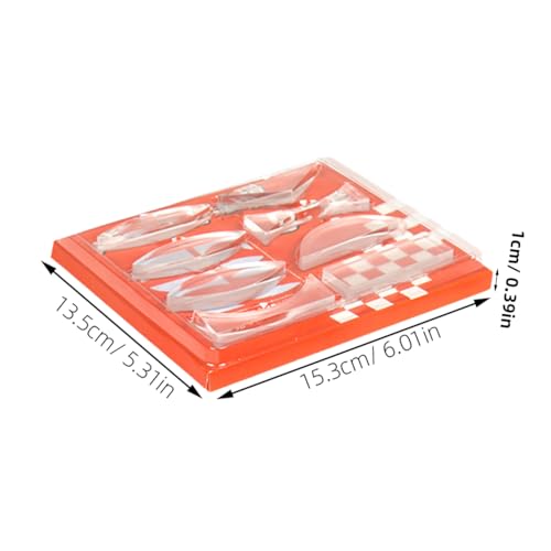 Physics Optical Experiment Set, Multifunctional Light Refraction Lens Demonstration Kit with Convex Concave Lenses Triangular Prism for Science Education and Physics Learning
