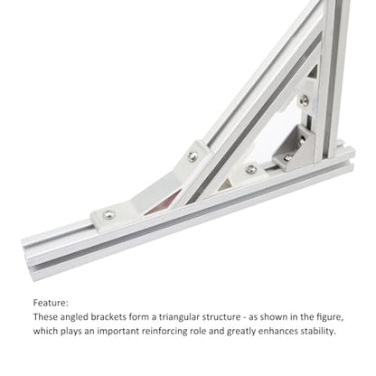 3Pcs 60deg, 3Pcs 120deg 1010 Angle Bracket 1" x 1" 10 Series Aluminum Extrusion 60 Degree Joint Connector Brace for Slot 60° Corner Joiner 120deg 1020 1 Inch Extruded Aluminium Profile - style: 3 sets 60deg 120deg bracket with m6