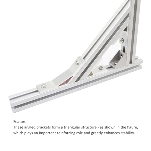 4Pcs 30deg, 4Pcs 150deg 1010 Angle Bracket 1" x 1" 10 Series Aluminum Extrusion 30 Degree Joint Connector Brace for Slot 30° Corner Joiner 150deg 1020 1 Inch Extruded Aluminium Profile - style: 4 sets 30deg 150deg bracket with m6