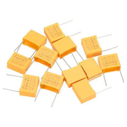 PATIKIL Safety Capacitors 12Pack 0.33uF AC 275V 15mm Pin Pitch 18x14x8mm - size: 15mm Pin Pitch, style: 0.33uF