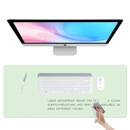 Dry Erase Desk Mat, Erasable Writing White Board for Making Plans - color: Pale Green