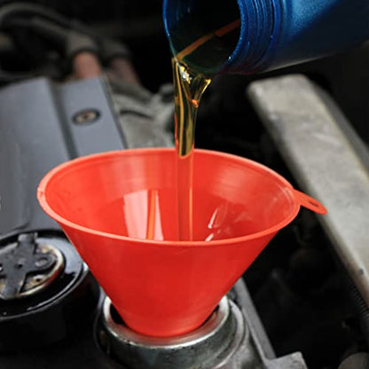 6 Pcs Automotive Funnels Set, Wide Mouth Fuel Funnels,Automotive Oil Funnel