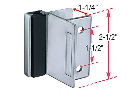 Harris Hardware TP1100 Toilet Partition Die Cast Zamac Complete Inswing Door Hardware Set, 1 in. Door 1-1/4 in. Pilaster - size: 1 in. Inswing
