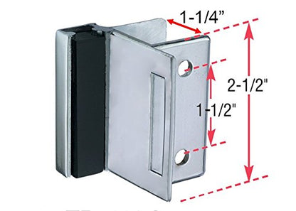 Harris Hardware TP1100 Toilet Partition Die Cast Zamac Complete Inswing Door Hardware Set, 1 in. Door 1-1/4 in. Pilaster - size: 1 in. Inswing