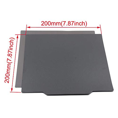 Flexible Removable Build Surface 200x200mm for 3D Printer Heated Bed (200x200mm) - size: 200x200mm
