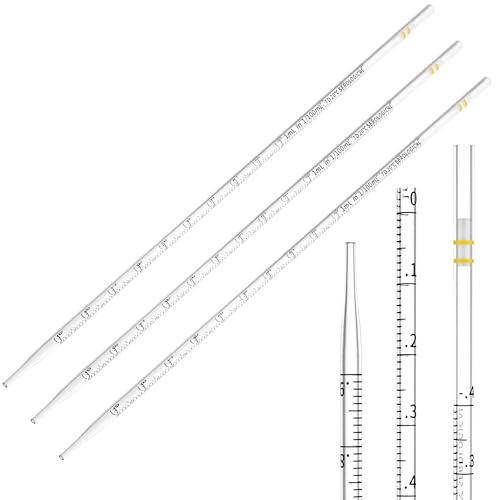 1 mL Filtered Serological Pipettes, Sterile Disposable Graduated Lab Pipettes for Cell Culture, Individually Wrapped, Pack of 100 - size: 1ml-100pcs