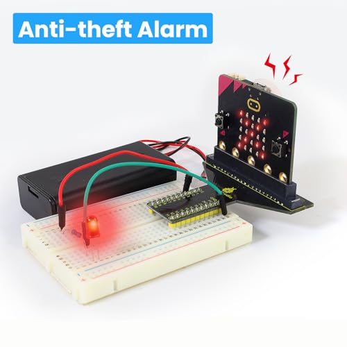 KEYESTUDIO Micro:bit Basic Starter Kit for Teens & Beginners - Electronics Learning Kit with Sensors, LEDs & Tutorials | STEM Education Projects for Coding(Micro:bit Included)