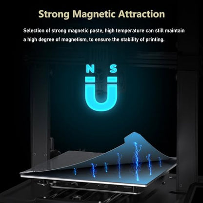 Comgrow Ender 3 V3 KE PEI Spring Steel 235x235mm, Texture PEI Sheet - size: 235*235 for Ender 3 V3 SE