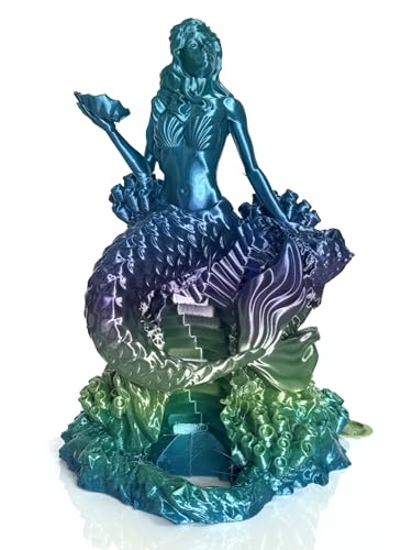 PETG Filament 1.75mm, High Speed Silk PETG Filament, Aurora Blue Green Purple, Glossy Shiny 3D Printer Filament for Fast FDM 3D Printing, 1kg Spool - color: Petg High Speed Green Blue