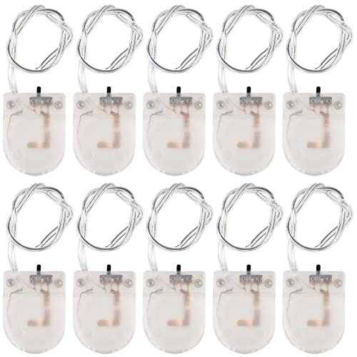10pcs CR2032 Battery Holder Coin Cell Battery Holders 1x CR2032 Battery Holder Battery Storage Boxes Cover with On ON-Off Switch Socket Container Transparent - size: Transparent-10pcs