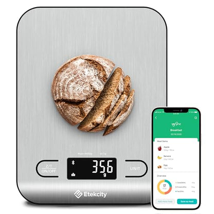 Etekcity Food Nutrition Scale, Digital Grams and Ounces, Large - color: Silver