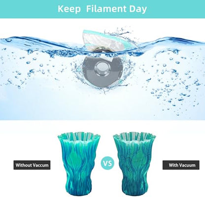 3D Printer Filament Storage Bags Vacuum Kit,10Pcs Bags with 1Automatic Pump - size: 30*34*10pcs