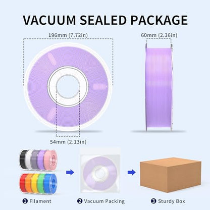 RAMBERY 10KG Multicolor PLA+ Filament Bundle 1.75mm, Toughness Upgraded 3D Printer Filament， 10-Pack 1KG Spool, Black/White/Silver/Taro Purple/Cherry Pink/Red/Orange/Yellow/Mint Green/Blue - color: Pla+ Black/White/Silver/Taro Purple/Cherry Pink/Red/Orang