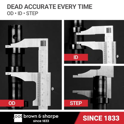 Brown & Sharpe 12 Inch Vernier Workshop Caliper, 1/128 Inch Resolution