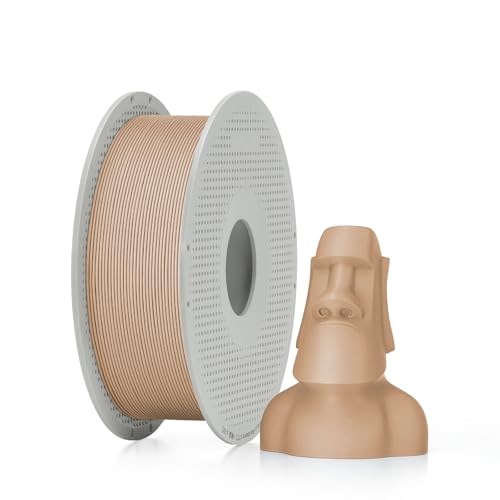 Bambu Lab PLA Matte 3D Printer Filament 1.75mm RFID 1kg with Spool, Latte Brown - color: Latte Brown, size: With Spool