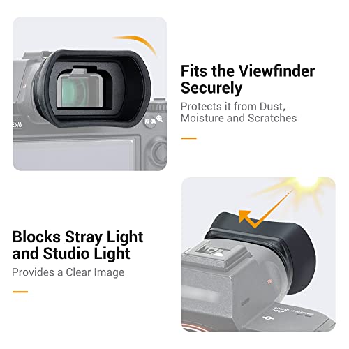 Kiwifotos FDA-EP18 Viewfinder Eyecup Eyepiece for Sony A7 A7II A7III A7R IV - size: Sony FDA-EP18 Replacement