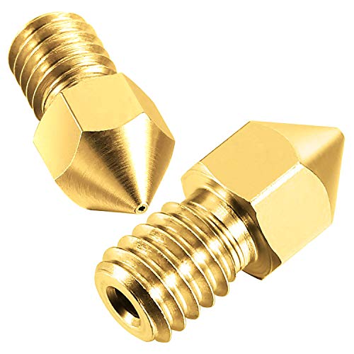 TUPARKA 40Pcs 0.4mm Ender 3 Nozzle Kit 3D Printer Nozzles MK8 Brass Extruder Nozzles for Makerbot Creality CR-10 with Storage Box