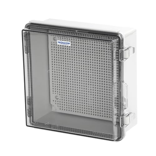 Mollom Transparent Cover Outdoor Junction Box (8.3x8.3x3.9In) - size: 8.3x8.3x3.9"