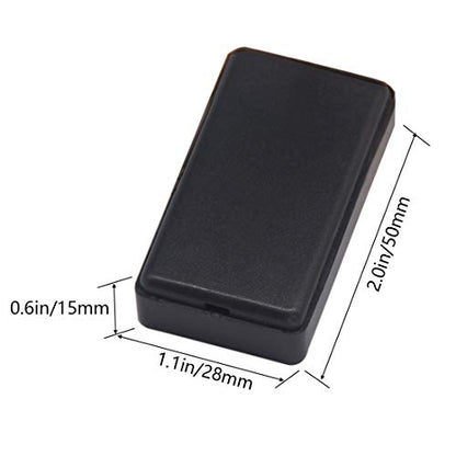 Zulkit 8Pcs Project Boxes ABS Plastic Electrical Project Case Power Junction Box Black 1.97 x 1.10 x 0.59 inch (50 x 28 x 15 mm) - color: 8 PCS, size: 1.97" x 1.10" x 0.59"