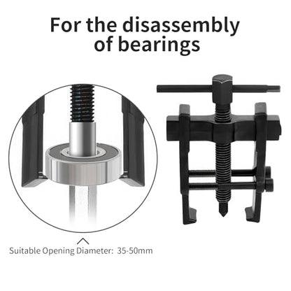 Beam 2 Jaw Puller 2" Bearing Gear Pullers, 85mm T-Shaped Screw - size: 2Jaw 2In 65×85MM