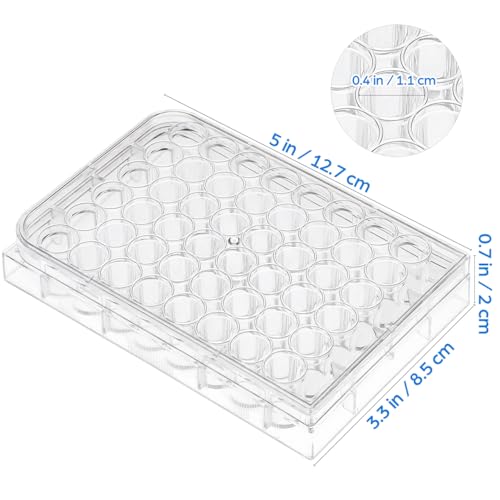 2 Pcs Tissue Culture Microplates Filling Tray, 48 Holes Pill Filler Plates