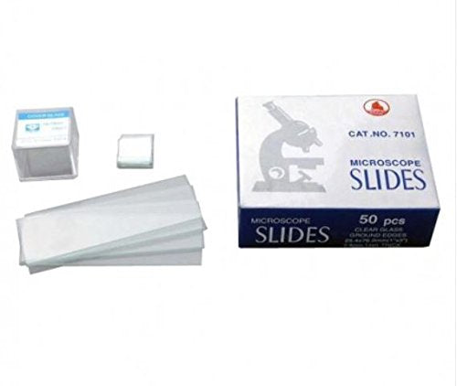 AmScope BS-50P-S100 50 Blank Microscope Slides & 100 Coverslips - style: BS-50P-S100