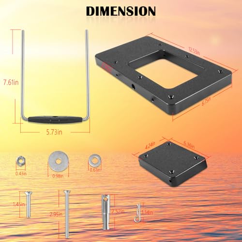 1854021 Composite Quick Release & Installer Bracket for Minn Kota Trolling Motors – Also Referred to MKA-21, Fits for Ulterra/Terrova/PowerDrive/PowerDrive V2 / PowerDrive Pontoon/Deckhand 40