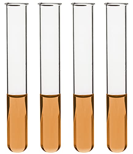 EISCO 48PK Test Tubes, 7ml - Borosilicate 3.3 Glass - 1mm Thick Walls, Beaded Rim - Superior Heat & Chemical Durability - 3" Tall, 0.5" Diameter