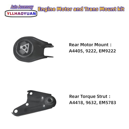 Yllhaoyuan Set of 4 Engine & Transmission Mounts for Mazda 5 2006-2010 - size: 2006-2010 Mazda 5 2.3L