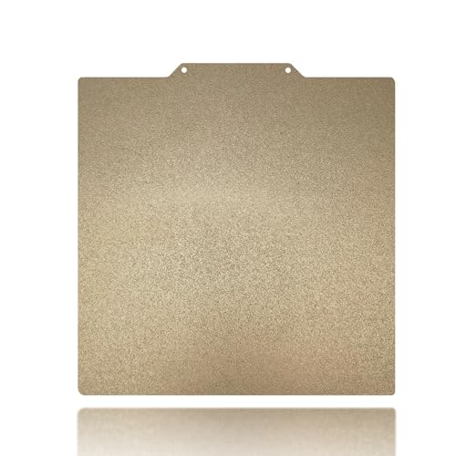 165x165mm Gold PEI Build Plate for Flashfog Adventurer 3/Ender 2 Pro, Double Sided Textured PEI Flexible Spring Steel Platform Heated Printing Bed for Flashfog Adventurer 3 3D Printer - size: 165x165mm