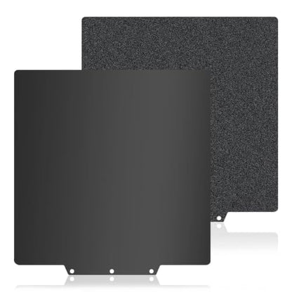 235×235mm Double-Sided PEI Build Plate for Adventurer AD5X/5M/5M Pro, Black Smooth & Textured Flexible Spring Steel Plate, PLA PLA+ TPU Low Temp Printing Bed - size: 235x235mm