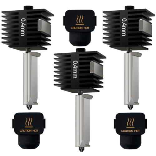 3 PCS 0.4MM A1 Mini/A1/A2L Hotend Kits for Bambu Lab Hardened Steel Nozzle - size: 3PK 0.4MM