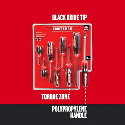 CRAFTSMAN Screwdriver Set,Bi-Material,8 Piece Set (CMHT65075N),(Pack of 4) - style: NEW Screwdriver Set, 8 Piece