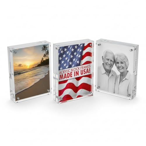 Azar Displays 104433 4x6 Vertical/Horizontal Block Frame - size: 4 in x 6 in Vertical/Horizontal