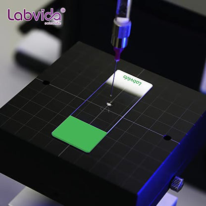 144pcs Green Frosted Microscope Slide, Dim.75mmx25mm, LVQ034G2 - color: 144pcs, Green Color Frosted Slides