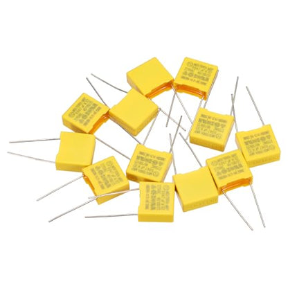 PATIKIL Safety Capacitors 12Pack 0.047uF AC 275V 10mm Pin Pitch 13x12x6mm - size: 10mm Pin Pitch, style: 0.047uF