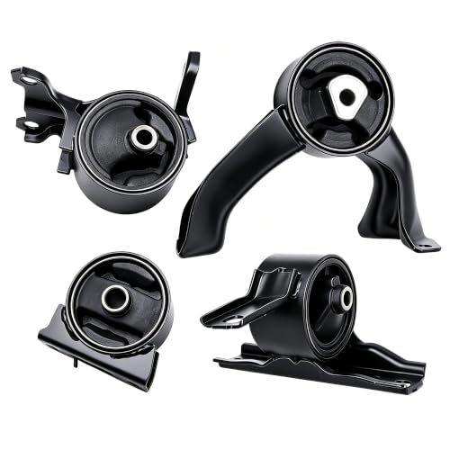 5105493AB Engine Motor Mount Transmission Mount Set of 4 Compatible with Dodge Caliber 2007-2012 L4 2.0L/L4 2.4L; Compatible with Jeep Compass 2007-2017 L4 2.0L/L4 2.4L Replaces 5105489AE