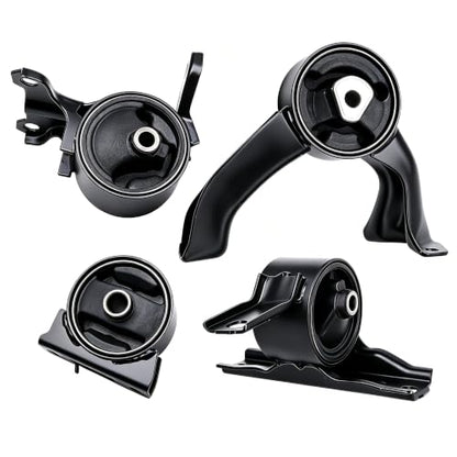 5105493AB Engine Motor Mount Transmission Mount Set of 4 Compatible with Dodge Caliber 2007-2012 L4 2.0L/L4 2.4L; Compatible with Jeep Compass 2007-2017 L4 2.0L/L4 2.4L Replaces 5105489AE
