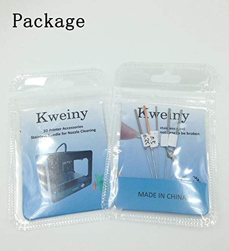 Nozzle Cleaning Tool(Needle) Multi Size 5 Pack for 3D Printer