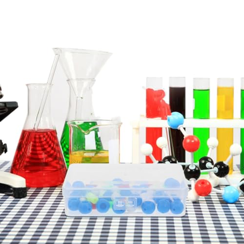 Mobestech DNA Model Double Helix Science Classroom Decor Plastic Molecular Modeling Kit for Genetics and Mutation Learning Detachable DNA Model Kit for Students Biology Teaching