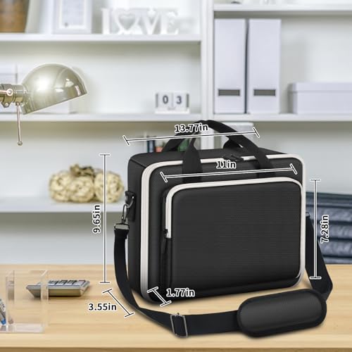 Wireless Mobile Printer Case Compatible with Canon PIXMA TR150/ iP110 Printers, Potable Travel Storage Bag Fit for Printer Charger, Ink Cartridges, Batteries and Accessories (Box Only) -Black - color: Black