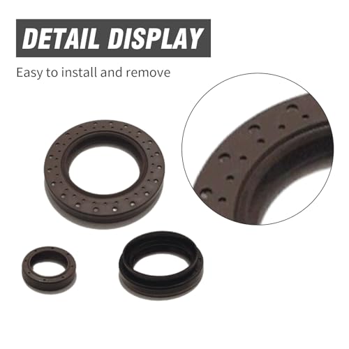 VIKKSAER 3 Pcs Transmission Oil Seal Set, Input Shaft and Output Shaft Seal 6DCT250 DPS6 Front Oil Seals Kit Replacement for Ford Focus Fiesta B-Max C-Max X-Trail B-Sedan